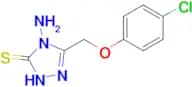4-amino-3-[(4-chlorophenoxy)methyl]-4,5-dihydro-1H-1,2,4-triazole-5-thione