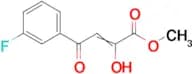 methyl 4-(3-fluorophenyl)-2-hydroxy-4-oxobut-2-enoate