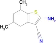 2-Amino-5,7-dimethyl-4,5,6,7-tetrahydro-1-benzothiophene-3-carbonitrile