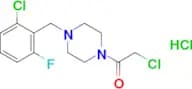 2-Chloro-1-{4-[(2-chloro-6-fluorophenyl)methyl]piperazin-1-yl}ethan-1-one hydrochloride