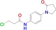 3-Chloro-n-[4-(2-oxopyrrolidin-1-yl)phenyl]propanamide