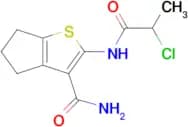 2-(2-Chloropropanamido)-4h,5h,6h-cyclopenta[b]thiophene-3-carboxamide