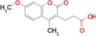 3-(7-Methoxy-4-methyl-2-oxo-2h-chromen-3-yl)propanoic acid