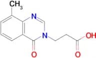 3-(8-Methyl-4-oxo-3,4-dihydroquinazolin-3-yl)propanoic acid