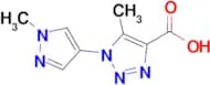 5-Methyl-1-(1-methyl-1h-pyrazol-4-yl)-1h-1,2,3-triazole-4-carboxylic acid