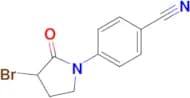 4-(3-Bromo-2-oxopyrrolidin-1-yl)benzonitrile