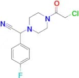 2-[4-(2-chloroacetyl)piperazin-1-yl]-2-(4-fluorophenyl)acetonitrile