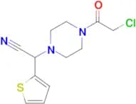 2-[4-(2-chloroacetyl)piperazin-1-yl]-2-(thiophen-2-yl)acetonitrile