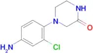 4-(4-Amino-2-chlorophenyl)piperazin-2-one