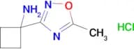 1-(5-Methyl-1,2,4-oxadiazol-3-yl)cyclobutan-1-amine hydrochloride