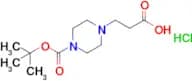 3-{4-[(tert-butoxy)carbonyl]piperazin-1-yl}propanoic acid hydrochloride