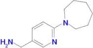 [6-(azepan-1-yl)pyridin-3-yl]methanamine