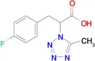 3-(4-Fluorophenyl)-2-(5-methyl-1h-1,2,3,4-tetrazol-1-yl)propanoic acid