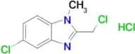5-Chloro-2-(chloromethyl)-1-methyl-1h-1,3-benzodiazole hydrochloride