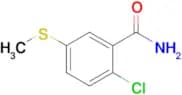 2-Chloro-5-(methylsulfanyl)benzamide
