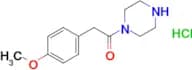 2-(4-Methoxyphenyl)-1-(piperazin-1-yl)ethan-1-one hydrochloride