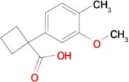1-(3-Methoxy-4-methylphenyl)cyclobutane-1-carboxylic acid