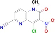 8-Chloro-5-methyl-7-nitro-6-oxo-5,6-dihydro-1,5-naphthyridine-2-carbonitrile