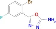 5-(2-Bromo-5-fluorophenyl)-1,3,4-oxadiazol-2-amine