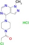 2-Chloro-1-(4-{1-methyl-1h-pyrazolo[3,4-d]pyrimidin-4-yl}piperazin-1-yl)ethan-1-one hydrochloride