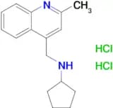 n-[(2-methylquinolin-4-yl)methyl]cyclopentanamine dihydrochloride