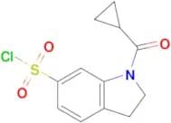 1-Cyclopropanecarbonyl-2,3-dihydro-1h-indole-6-sulfonyl chloride