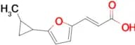 (2e)-3-[5-(2-methylcyclopropyl)furan-2-yl]prop-2-enoic acid
