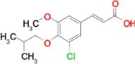 (2e)-3-[3-chloro-5-methoxy-4-(2-methylpropoxy)phenyl]prop-2-enoic acid