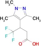 4,4,4-Trifluoro-3-(trimethyl-1h-pyrazol-4-yl)butanoic acid