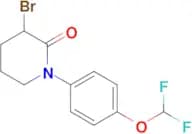 3-Bromo-1-[4-(difluoromethoxy)phenyl]piperidin-2-one