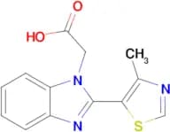 2-[2-(4-methyl-1,3-thiazol-5-yl)-1h-1,3-benzodiazol-1-yl]acetic acid