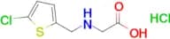 2-{[(5-chlorothiophen-2-yl)methyl]amino}acetic acid hydrochloride