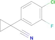 1-(4-Chloro-3-fluorophenyl)cyclopropane-1-carbonitrile