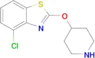 4-Chloro-2-(piperidin-4-yloxy)benzo[d]thiazole