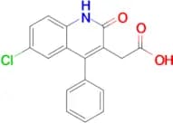 2-(6-chloro-2-oxo-4-phenyl-1,2-dihydroquinolin-3-yl)acetic acid