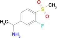 1-(3-Fluoro-4-(methylsulfonyl)phenyl)ethan-1-amine