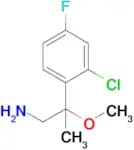2-(2-Chloro-4-fluorophenyl)-2-methoxypropan-1-amine