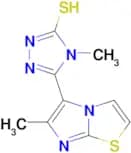 4-Methyl-5-(6-methylimidazo[2,1-b]thiazol-5-yl)-4h-1,2,4-triazole-3-thiol
