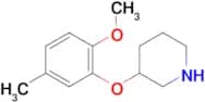 3-(2-Methoxy-5-methylphenoxy)piperidine