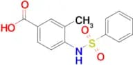 3-Methyl-4-(phenylsulfonamido)benzoic acid