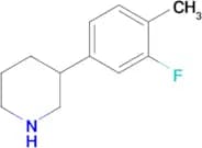 3-(3-Fluoro-4-methylphenyl)piperidine