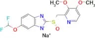 Sodium (S)-6-(difluoromethoxy)-2-(((3,4-dimethoxypyridin-2-yl)methyl)sulfinyl)benzo[d]imidazol-1-i…