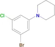 1-Bromo-3-chloro-5-piperidinobenzene