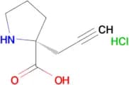 (R)-2-(Prop-2-yn-1-yl)pyrrolidine-2-carboxylic acid hydrochloride