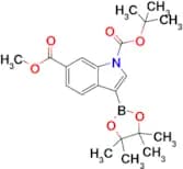 1-(tert-butyl) 6-Methyl 3-(4,4,5,5-tetramethyl-1,3,2-dioxaborolan-2-yl)-1H-indole-1,6-dicarboxylate