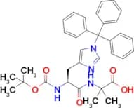 (S)-2-(2-((tert-Butoxycarbonyl)amino)-3-(1-trityl-1H-imidazol-4-yl)propanamido)-2-methylpropanoic …