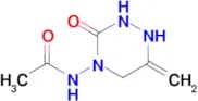 N-(6-methylidene-3-oxo-1,2,4-triazinan-4-yl)acetamide