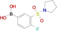 (4-Fluoro-3-(pyrrolidin-1-ylsulfonyl)phenyl)boronic acid