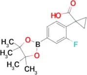 1-(2-Fluoro-4-(4,4,5,5-tetramethyl-1,3,2-dioxaborolan-2-yl)phenyl)cyclopropane-1-carboxylic acid