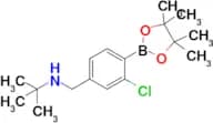 N-(3-Chloro-4-(4,4,5,5-tetramethyl-1,3,2-dioxaborolan-2-yl)benzyl)-2-methylpropan-2-amine